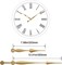 High Torque Long Shaft Clock Movement – 28mm (1-1/8”) Shaft with 12-Inch Gold Spade Hands – DIY Clock Mechanism Replacement for Large Wall Clocks